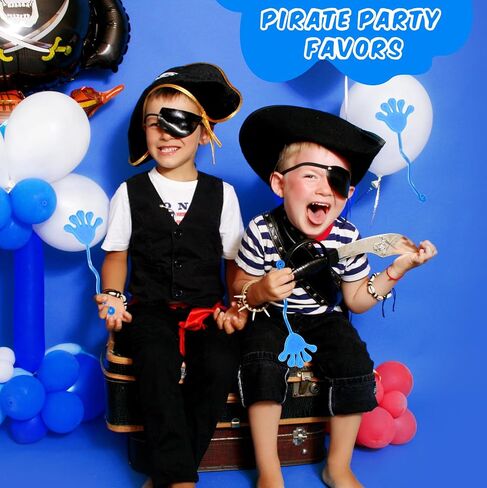 24 PCS Blue Licky Hands Bulk Stretchy Lesperty Hand Toy Mini Stepressy Hands Toys Toys for Kids Birthday Party Form in Saudi Arabia