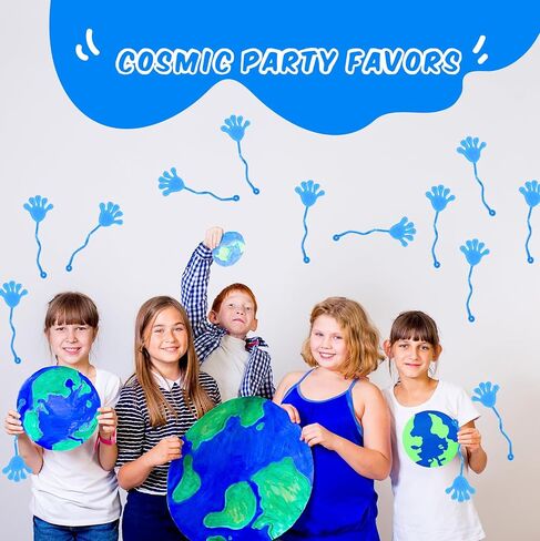 24 PCS Blue Licky Hands Bulk Stretchy Lesperty Hand Toy Mini Stepressy Hands Toys Toys for Kids Birthday Party Form in Saudi Arabia