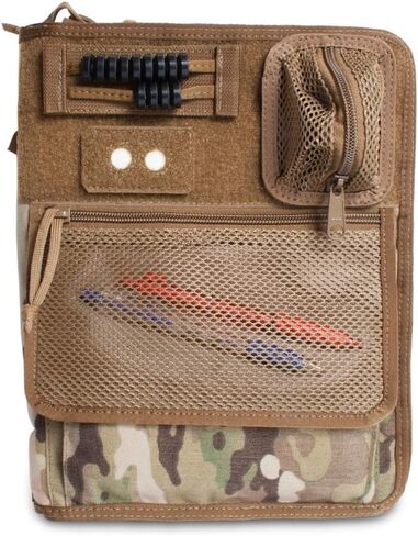 يغطي دفتر ملاحظات تكتيكي غطاء الموثق التكتيكي 3 حلقة | قضية سحاب لتخزين الحقل العسكري وخريطة التخزين | يناسب ورقة 5.5 "× 8.5" | منظم التكتيكي مع حماية متينة للاستخدام الميداني in Kuwait