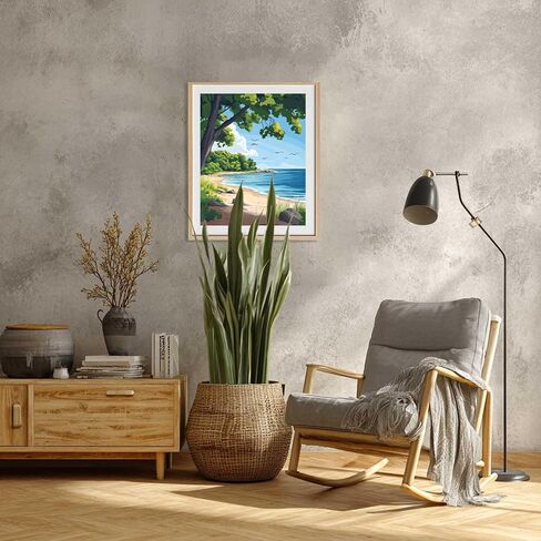 Crater Lake Paint by Numbers for Adults, Oregon Paint by Number Kits, Nature Scenery Travel Gifts, DIY Oil Canvas Painting, Home Wall Decor - Sunset Lake Mountains Trees Landscape(16x20inch) in Kuwait