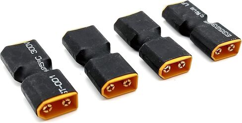 4pcs XT60 Plug Male to Male Connector No Wire Adapter Converter for RC FPV Car Plane Drone LiPo Battery in Saudi Arabia