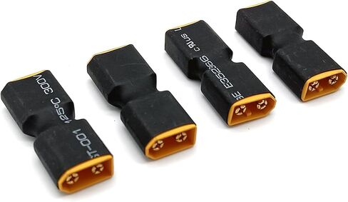 4pcs XT60 Plug Male to Male Connector No Wire Adapter Converter for RC FPV Car Plane Drone LiPo Battery in Saudi Arabia