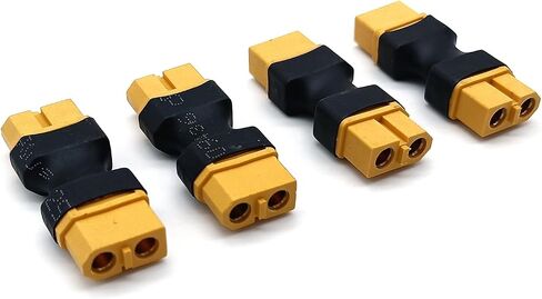 4pcs XT60 Plug Male to Male Connector No Wire Adapter Converter for RC FPV Car Plane Drone LiPo Battery in Saudi Arabia