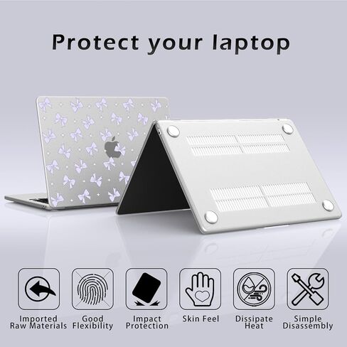 متوافق مع MacBook Air 13 Inch Case M1 A2337 A2179 A1932 2022 2021 2020 2019 Releas in Kuwait