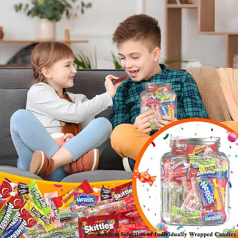 Candy Variety Pack - Assorted Candy Party Mix - 4 Pounds Bag - Bulk Candy Individually Wrapped - Large Candy Bag for Party Favors - Pinata Candy Mix in Saudi Arabia