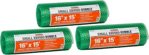 U-Haul Enviro-Bubble Large Bubble - Set of 3-10' Each Roll, 30' Total, 16" Wide - Packing, Moving, Storage, Shipping Protection in Saudi Arabia