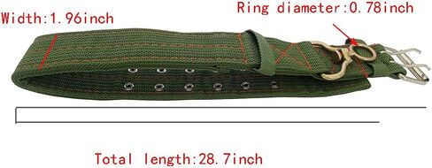 Adjustable Four-Layer Nylon Thickened Cow Collar with 2-Rows Metal Buckle and Traction Chain for Horse, Sheep, Cattle, Dog, Camel (57inch) in Saudi Arabia