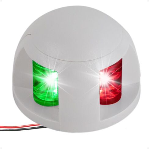 أضواء الملاحة للقوارب من خمسة محيطات - ضوء القوس LED، أضواء الملاحة للقوارب LED باللون الأحمر والأخضر، أضواء القارب للملاحة الأفقية للتركيب ثنائي اللون، 12 فولت، قواعد USCG 2NM - FO4126 in Saudi Arabia