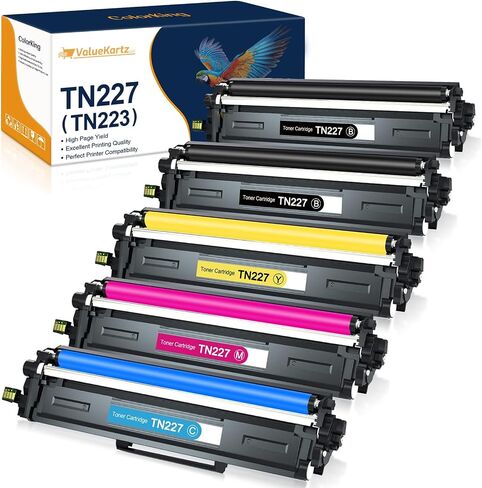 Compatible Toner Cartridge Replacement for Brother TN227 TN-227 TN227BK High Yield TN223 TN-223 Compatible with MFC-L3710CW MFC-L3750CDW MFC-L3770CDW HL-L3210CW HL-L3230CDW (5 Pack) in Saudi Arabia
