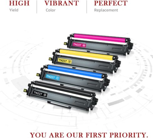 Compatible Toner Cartridge Replacement for Brother TN227 TN-227 TN227BK High Yield TN223 TN-223 Compatible with MFC-L3710CW MFC-L3750CDW MFC-L3770CDW HL-L3210CW HL-L3230CDW (5 Pack) in Saudi Arabia