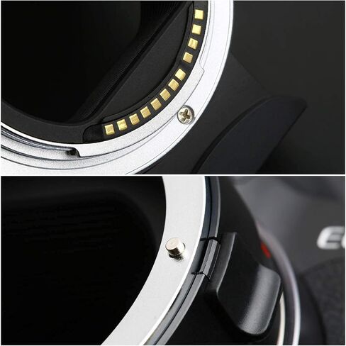محول عدسة EF-EOS R مزود بحلقة تحكم لمحول عدسة التركيز التلقائي متوافق مع عدسات Canon EF/EF-S وكاميرات Canon EOS RP R R5 R6 in Saudi Arabia