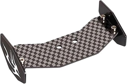 RC Tail Wing Carbon Fiber Easy Install DIY Aluminum Alloy RC Truck Lightweight Repair Replace Parts Replacement, Red in Saudi Arabia