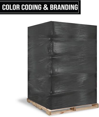 8NET 18" x 1,500', 80 Gauge Red Heavy Duty Color Stretch Wrap Plastic Film Rolls for Packaging Moving and Packing Pallet, 4 Rolls/Case in Kuwait