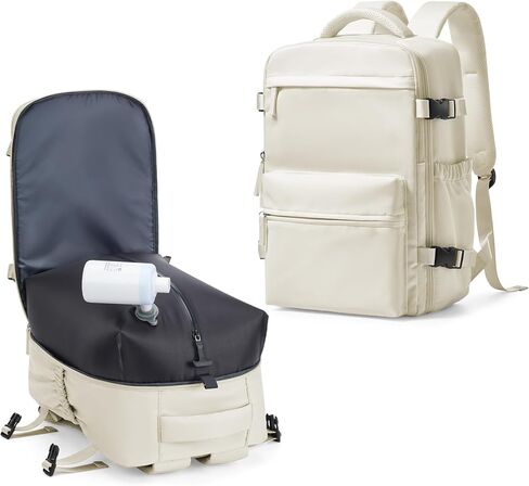 Vacuum Seal Backpack for Clothing Travel with Air Pump Waterproof Laptop Airback Carry On Backpack Personal item Travel Essentials Compression Space Saver Bags Storage with Vacuum System Women Black in Kuwait