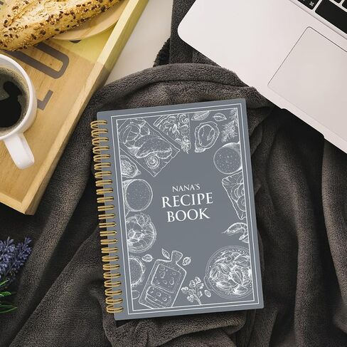 هدايا غير Nonnie ، Journal Notebook Journal ، كتاب الوصفات للكتابة في وصفاتك الخاصة ، كتاب طبخ Nonnie 5.5 "× 8.3" in Saudi Arabia