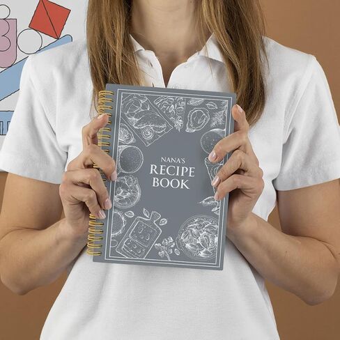 هدايا غير Nonnie ، Journal Notebook Journal ، كتاب الوصفات للكتابة في وصفاتك الخاصة ، كتاب طبخ Nonnie 5.5 "× 8.3" in Saudi Arabia
