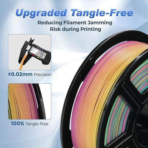 FLASHFORGE HS PLA Filament 1.75 مم، طباعة عالية السرعة بحد أقصى 500 مم/ثانية، خيوط طابعة ثلاثية الأبعاد 1 كجم بكرة، دقة الأبعاد +/- 0.02 مم، استمتع بجودة طباعة استثنائية (أرجواني) in Kuwait