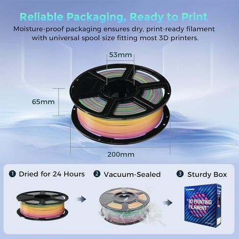 FLASHFORGE HS PLA Filament 1.75 مم، طباعة عالية السرعة بحد أقصى 500 مم/ثانية، خيوط طابعة ثلاثية الأبعاد 1 كجم بكرة، دقة الأبعاد +/- 0.02 مم، استمتع بجودة طباعة استثنائية (أرجواني) in Kuwait