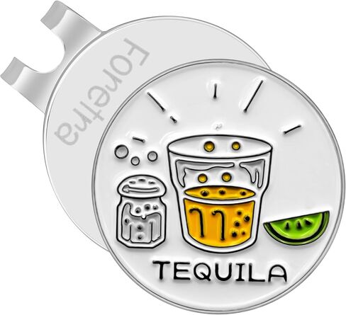 Tequila Golf Ball Marker with Magnetic Golf Hat Clip, Golf Accessories, Funny Golf Gifts Golf Decorationgs for Men Golf Lovers in Saudi Arabia