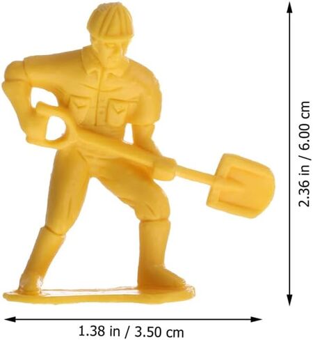 Homoyoyo 54pcs Miniature Construction Worker Figurines - Tiny Plastic Engineer Figures Playset for Creative Model Building - Diorama Decoration and Engineering Scenes in Saudi Arabia