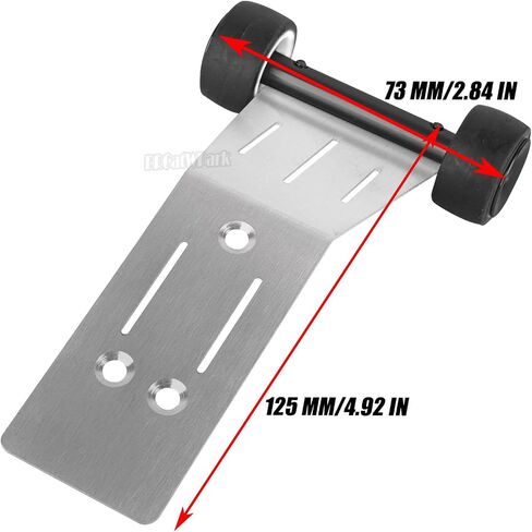 Wheelie Bar Set Upgrades Part for 1/16 Mini Maxx 4WD RTR Brushless Monster Truck (#107154-1),RC Aluminum Wheelie Bar Set Hop Up,Black in Saudi Arabia