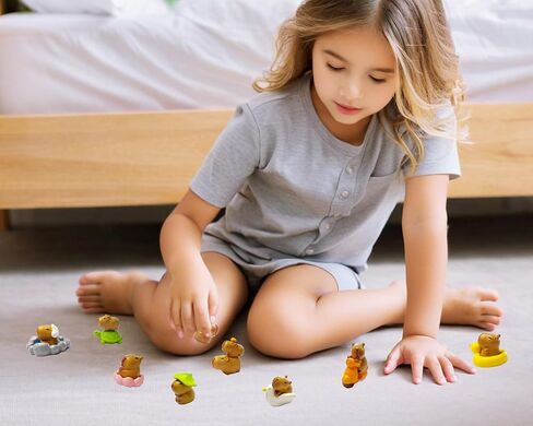 13 PCS Mini Capybara Figurines Tiny Capybaras for Car Dashboard Dollhouse Miniatures Mini Resin Animals for Fairy Garden Home Decor Capybara Birthday Decorations in Kuwait