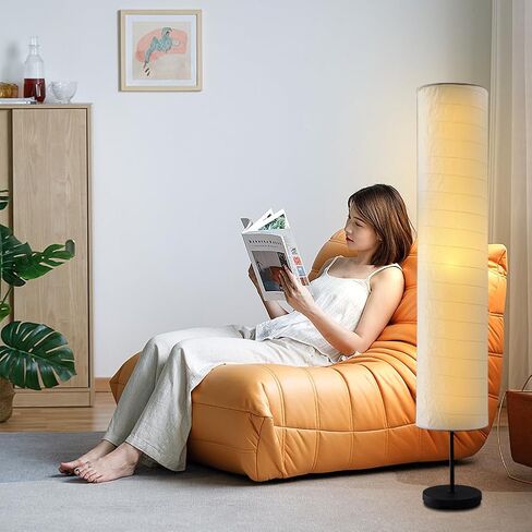 YY YEARCHY Floor Lamp Paper Lamp Standing Lamps with Rice Paper Shade for Bedroom Livingroom in Saudi Arabia