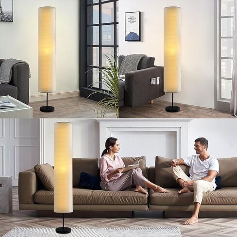 YY YEARCHY Floor Lamp Paper Lamp Standing Lamps with Rice Paper Shade for Bedroom Livingroom in Saudi Arabia