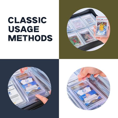 غلاف بطاقات متدرج - يحمل 60 لوحًا، وحافظة ذات 6 جيوب لألواح بطاقات PSA in Kuwait