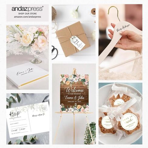 Andaz Press 2 "Round Clear Personaled Wedding Labels with Gold Custom" A Sweet Thank You "، ملصقات حفلات الزفاف فينيل على Favors ، 40 Pack in Saudi Arabia