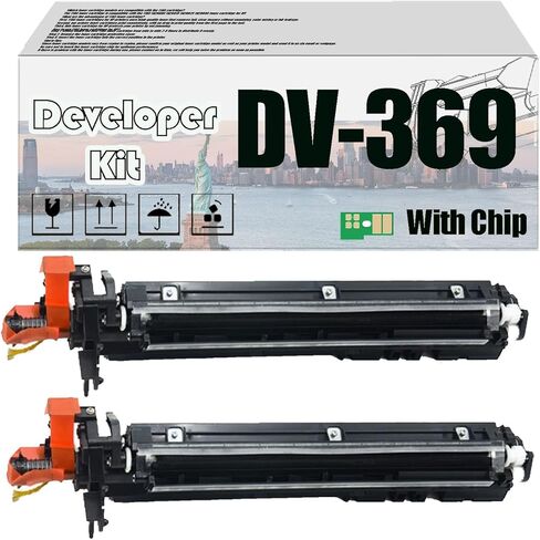 DV-369 DV369 مجموعة المطورين ، متوافقة لطابعات Aurora AD289S AD369S [حجم طباعة عالية مع رقاقة] 1 أجهزة الكمبيوتر in Kuwait