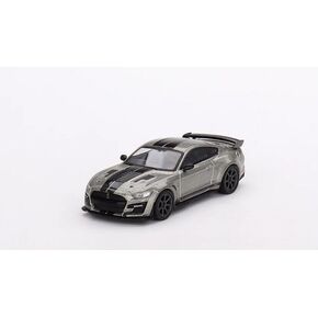 True Scale Miniatures Model Car Compatible with Shelby GT500 SE Widebody Pepper Gray Metallic Limited Edition 1/64 Diecast Model Car MGT00615