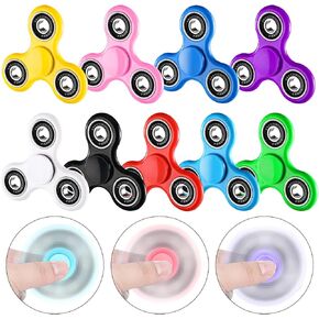 SCIONE 50 Pack Fidget Spinners for Kids 4-8 8-12, Stress Reduction and Anxiety Relief Hand Spinner Ultra Stainless Steel Bearing, Fidget Toys Bulk Classroom Prizes for Girls Boys