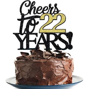 Happy 80th Birthday Cake Topper Cheers to 80 Years Birthday Cake Pick 80 Fabulous Cake Decoration for Happy Birthday Anniversary Party Cake Decorations Supplies (80)