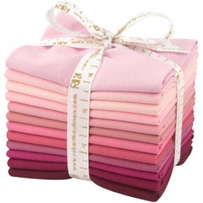Robert Kaufman Fat Quarter Bundle Kona Cotton Powder Room 12 Piece