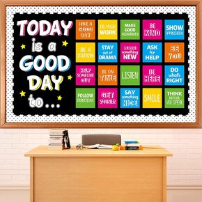 Inspirational Bulletin Board Set Motivational Back to School Classroom Decorations Today Is A Good Day Quotes Bulletin Board Positive Cutout for Teacher Student Classroom School Office Wall Decoration