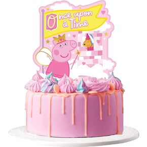 Treasures Gifted 1 Princess Peppa Pig Cake Topper - Officially Licensed Peppa Pig Cake Decoration - Peppa Pig Birthday Party Supplies - Peppa Pig Party Supplies - Peppa Pig Party Decorations