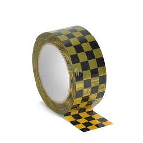 Checkered Flag Tape 1 Rolls Packing Tape Blue White Decorative Checkerboard Pattern Packaging Tape 1.89in x 328ft Duck Tape for Shipping Moving Sealing Scrapbook Box Decoration