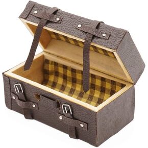 Odoria 1/12 Miniature Trunk Suitcase Dollhouse Decoration Accessories