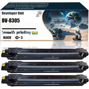 Replacement Parts Developer Unit DV-8305 Compatible with Copystar CS3050ci CS3051ci CS3550ci CS3551ci Printers, Contains Chip and Clear Printing (1 Pack Yellow)