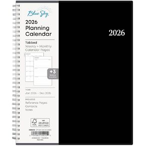 2026 Blue Sky Monthly Planner, 8-1/2" x 11", Enterprise, January to December, 111288