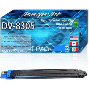 Compatible for Kyocera DV-8305 Replacement Developer Unit Used with TASKalfa 3050ci 3051ci 3550ci 3551ci Printers, High Production Multiple Options (4 Pack Black)