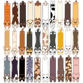 30 Pcs Cat Bookmarks Cute Cat Theme Paper Bookmarks for Adult Kids Unique Cat Book Markers for Students Teachers School Home Office Reading Book Lovers,30 Styles