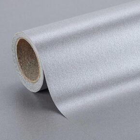MAYPLUSS Shimmer Black Wrapping Paper - 17Inch X 32.8Feet - Chic Solid Color Pearlescent Texture Birthday Wrapping Sheet Thick Gift Wrap Paper for Graduation, Halloween's Day, Anniversary, Christmas