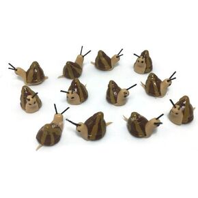 Lot of 12 Miniature Snail Fairy Garden Supplies Animal Figurine Furniture Dollhouse GD#004