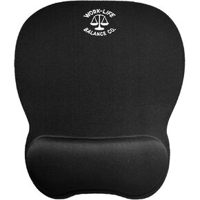 Mouse Pad and Mouse Jiggler Combo, Ergonomic Mouse Pad with Memory Foam Wrist Support, Pain Relief, Portable Mousepad for Computer, Laptop, Office, Home or Travel, Non-Slip Base, Waterproof Surface