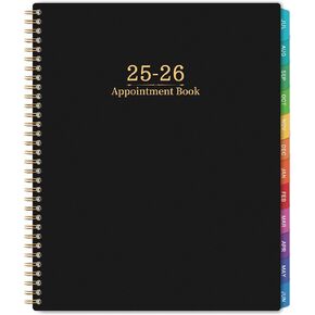 2025-2026 Appointment Book - Daily Planner 2025-2026 from Jul. 2025 - Jun. 2026, 30-Minute Interval, Hourly Planner, Weekly Appointment Planner with Colorful Tabs, 8.5" x 11"