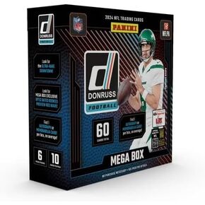 2024 Panini Donruss Football Trading Cards Mega Box (Look for One Autograph or One Memorabilia Card Per Box!)
