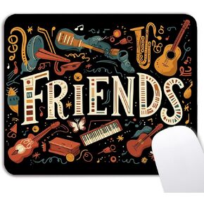 Retro Friend Gifts Mouse Pad - Bestie Coworkers, Waterproof Non-Slip Rubber Base Friendship Mousepad for Wireless Mouse 7.9x9.5 Inch