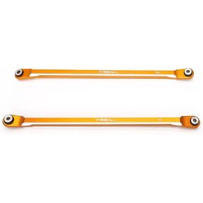 Treal Aluminum 7075 Rear Upper Links Set(2) pcs for 1/10 Axial Ryft (Orange)